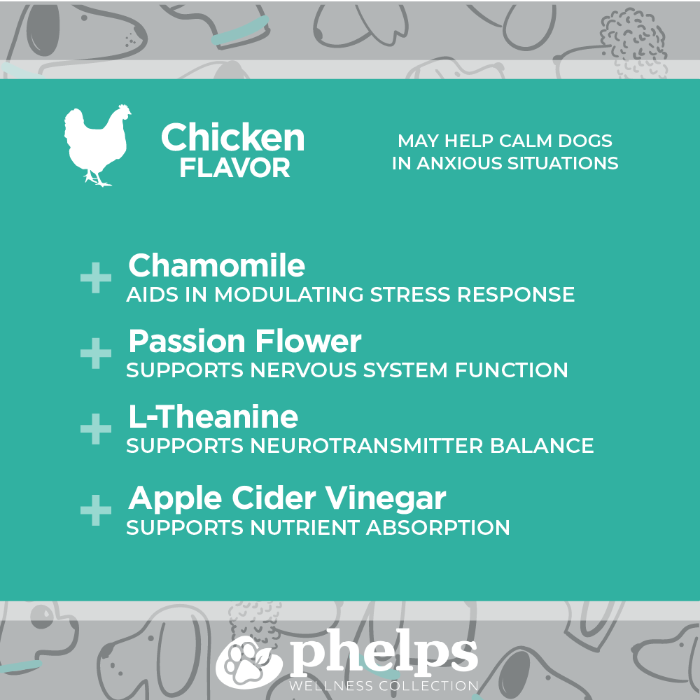 Keep Calm & Canine On! Relaxing Chews Chicken Flavor