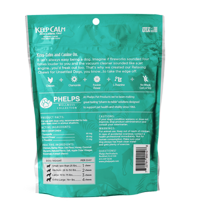Keep Calm & Canine On! Relaxing Chews Chicken Flavor